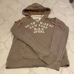 Ruehl No. 925 tan hoodie size Large